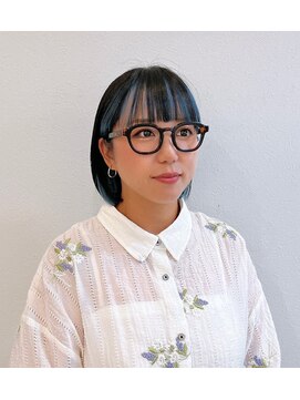 ヘアーアンジュ(Hair Ange) パツッとボブ☆インナーカラー☆20代30代40代50代☆