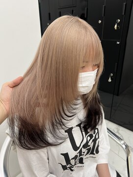 ラピス 渋谷本店(Lapis) エンドカラー/ミルクティーカラー/髪質改善/レイヤーカット