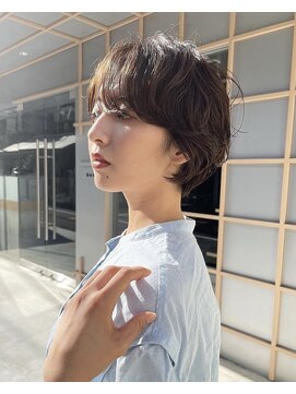 グリーンミドル(GREEN middle) 丸みショート　ニュアンスパーマ