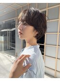 丸みショート ニュアンスパーマ
