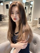 マインバイアフロートギンザ(MYNE by AFLOAT GINZA)&nbsp;レイヤーカット/ワンカールレイヤー/キャメルブラウン