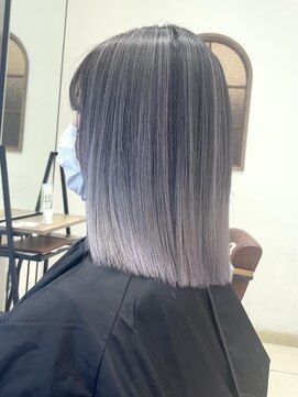 クアトログランシュ ひたちなか店(QUATRO×GranCieux) バレイヤージュ　ひたちなか/ブリーチ/デザインカラー