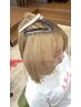 [あすま限定]ブリーチ毛◎顔周り.前髪美髪ストレート＋前髪カット￥7000