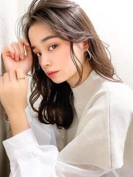 ラルユー 金山(LallYou) 暗髪でも出せるこなれ感フェイスレイヤー×ナチュラルセミロング