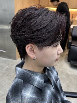 フィフス 天神大名(fifth) 天神大名フェザーパーマメンズパーマセンターパートウルフ30代