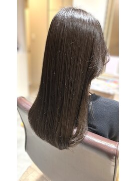 ヘアーズファイン(hair's fine) ブリーチなし◎チョコレートブラウン ロング×透明感カラー