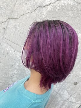 色落ちが可愛いピンクバイオレット