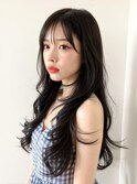 韓国レイヤー.フェイスレイヤー.韓国風.白髪ボカシ.髪質改善