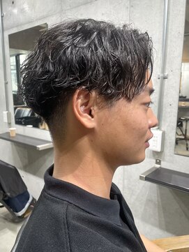 ブルニール 心斎橋(BLEUNIR) 波巻きスパイラルパーマ　メンズ ビジネスヘア　30代