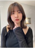 ミディアムレイヤー 顔まわりカット【肥田亜沙美】