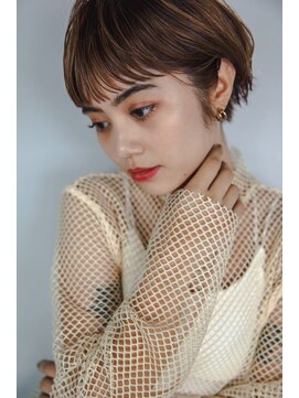 クロム バイ リエット(Chlom by Lietto) 【Chlom 新宿】大人ショート＋ミルクティブラウン★New Open