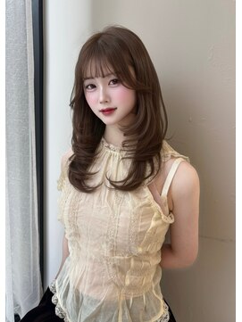 ボタン テンジン(VOTAN tenjin) 【votan ayana】オリーブベージュ/レイヤーカット