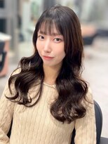 ワン バイ ジエクト(One by The Ect)&nbsp;コテ巻き風パーマ/ヘーゼルブラウン/ココアグレージュ