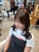 アヴァンス 広島本通店(AVANCE.)&nbsp;着物ヘア/ダークアッシュ/ミディアムレイヤーカット/広島