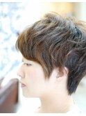 ツーブロックショート