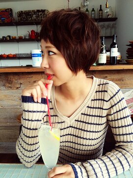 レイール 下北沢(Reir) 【Reir下北沢】オン眉バングのヘルシーショート。