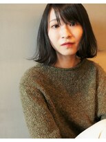 ドロップ(drop)&nbsp;暗髪シースルーバングボブで大人かわいく。【表参道/青山drop】