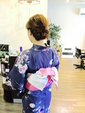 ヘアーフェイス リンド(hair face Lindo) 浴衣の着付けヘアーアレンジ