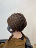 ショートボブ×ハニーシルバー