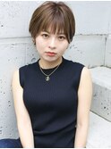 天神【BIRTH】大人かわいい耳かけショート×マロンベージュ　3