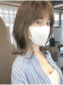 明るめベージュカラー ダブルケアカラー くびれミディ