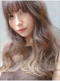 インナーカラー×ナチュラルベージュカラー