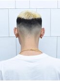 七三オールバックツイストパーマかき上げヘアコンマヘアf3