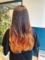 ピークス 千葉店(Peaks)&nbsp;オレンジグラデーション♪