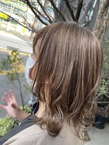 アオゾラヘアー フジサキグウ(AOZORA HAIR FUJISAKIGU) 大人ハイライト