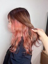 キャラ 池袋本店(CHARA)&nbsp;カジュアルさんにオススメ【サーモンピンク/インナーカラー】