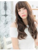外国人風！斜めバングｘ無造作ウェーブパーマc5越谷20代30代40代