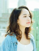 エクファ ヘア リゾート 大津 瀬田店(ex-fa hair resort)&nbsp;かきあげミディアムレイヤー