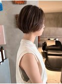 ミニボブ/ショート/ショートヘア/前下がりボブ/ぱつっとボブ