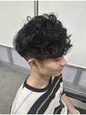 癖毛活かしパーマ風スタイル