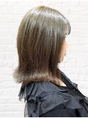 外はねボブ★イルミナマリーン【白髪ぼかし】