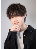 ネクストフォーヘアー(NEXT for hair)&nbsp;マッシュウルフ　波巻き　さわやか　メンズマッシュ