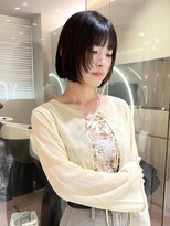 マイル 渋谷(mile)&nbsp;オリーブカラー/ミニボブ/フェイスレイヤー