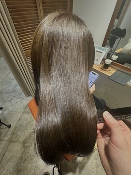 リジェール 鶴舞店 ロング×艶髪オリーブグレージュ