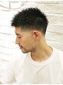 30代王道爽やかスポーツマン刈り上げフェードメンズカット