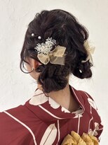 バサラ 大阪梅田店(VASARA)&nbsp;浴衣　ヘアセット　ゆるふわ　ツインアレンジ　大阪