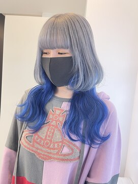 アニュー(A'nyu) シルバーカラーブルーカラー／ルーツカラーエンドカラーウルフ