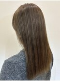 くすみベージュ　細めハイライト　さよなら赤みカラー　20代30代