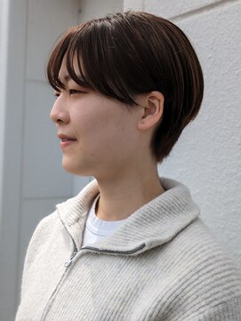 ケーオーエスビューティー(K O S beauty) こっくりブラウンの耳掛けショート！