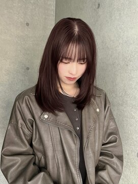 ヨーク(YOKE) ミディアムレイヤーフェイスレイヤー暖色ワインレッド