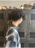 メンズカットウェーブニュアンスパーマ爽やか刈り上げ