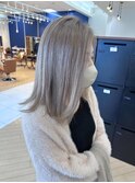 透明感抜群♪ダブルカラーブリーチグレージュハイトーン