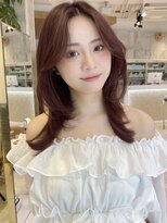 グランド(GRAND)&nbsp;セミロング30代40代ストレートレイヤー前髪なし前髪あり表参道