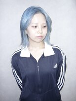 アルレン(Allen)&nbsp;ペールブルー/ハッシュカット/y2k「宇都宮/ブリーチ」