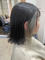 ヘアサロン ソル(SOL)&nbsp;外ハネ切りっぱなしボブインナーカラー