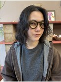 暗髪パーマ◎黒髪パーマ×ニュアンスパーマ×小顔カット